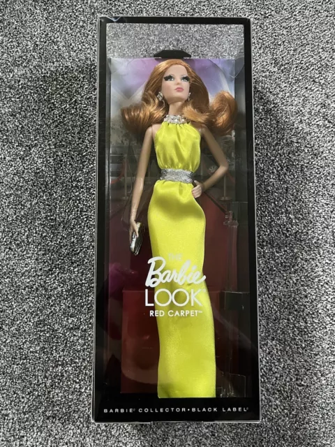 Barbie Look - Red Carpet - Yellow Dress Black Label Model Muse Doll Mattel NRFB