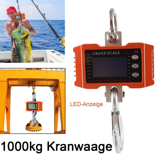 Elektronische Kranwaage 3000KG Hochgenau LCD/LED Di Produktbild-Vorschau 2