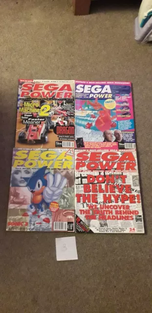 4 Sega Power Magazines