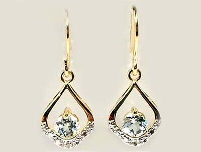 Handcrafted Diamond Accent Topaz 18kt Gold on Silver Roman Greek Medieval Magic