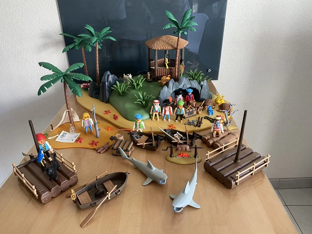 LOT PLAYMOBIL Vintage 1979 - Thèmes Médiéval, Pirates, Cirque - Pièces Mixte