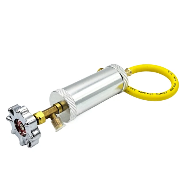 60inch/150cm Tubo Di Riempimento Per Refrigerante Aria Condizionata (600-3000Psi) Per R134a R12 R2 R502, Fluoruro AC Tubo Di Riempimento 1/4" SAE Filo Di Segnalazione (3 Colori - 11