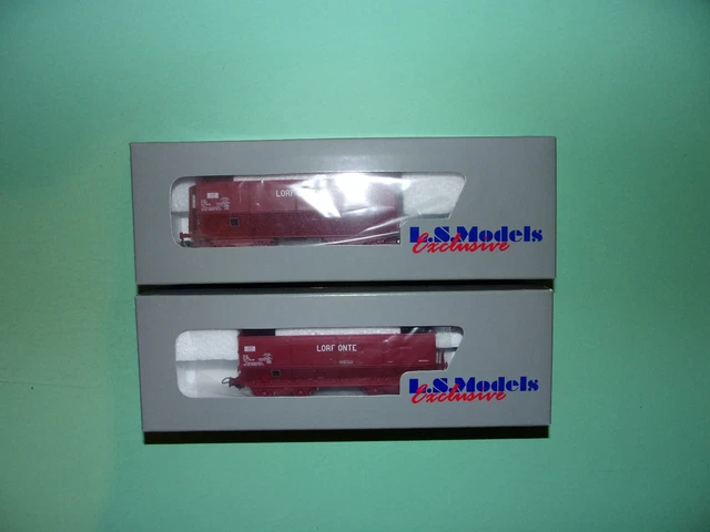 Coffret LS Models – 2 Wagons Minéraliers DMH SIMOTRA 30042 (échelle N, Neuf)