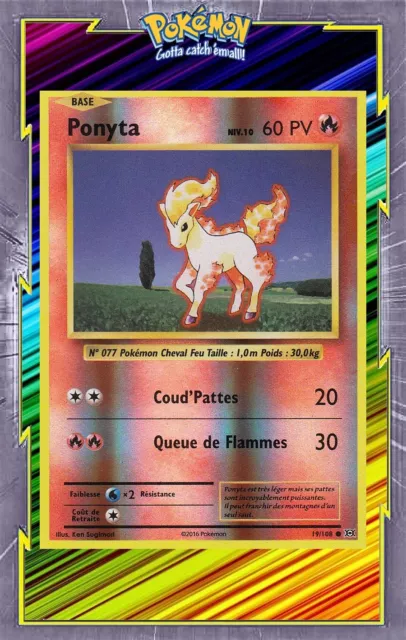 Ponyta Reverse - XY12:Evolutions - 19/108 - French Pokemon Card