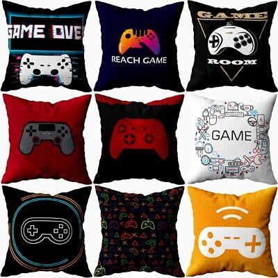 Gamer Game Controller Cushion Cover Pillow Cover  Stick Play Video Pillow Case
