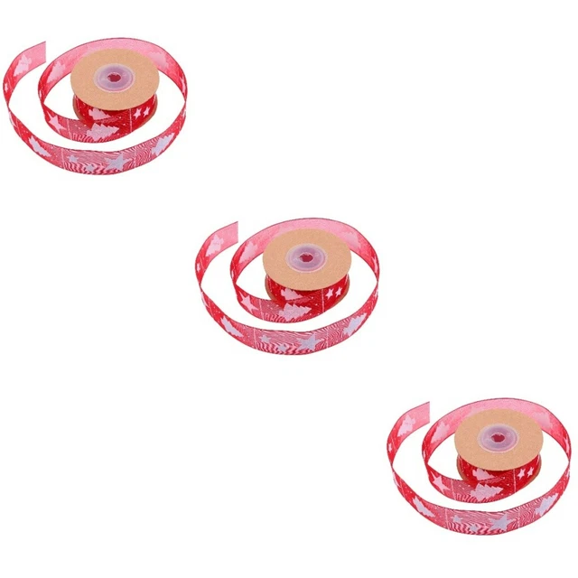 3 rollen von Weihnachten Bögen Bänder Weihnachten Geschenk Dekorationen
