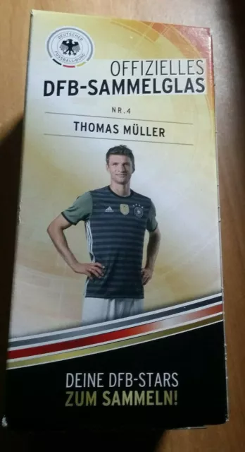 Auswahl Offizielles DFB Sammelglas Fussball EM 2016 Rewe  Einzeln Thomas Müller