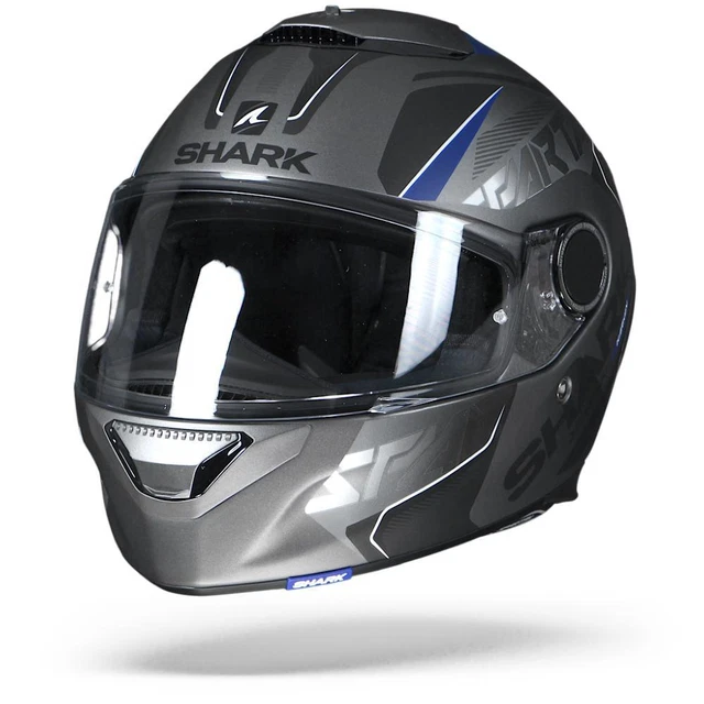 Shark Spartan 1.2 Karken ABK Matt Anthracite Blue Black Full Face Helmet