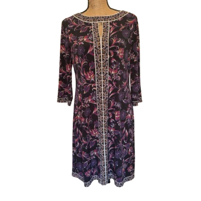 WISP STITCH FIX Marnie Knit Dress Black/Pink Size 18W NWT $29.99 - PicClick