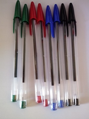 BIC 4 Penna Bic Medium Vetro Classico Penna Rosso 