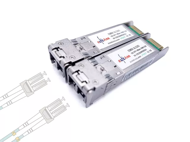 10Gbps SFP+ Module de Transceiver à Fibre Optique, Connecteur LC/UPC Lot de 2