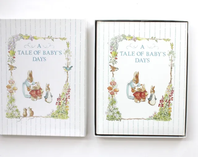 1976 Peter Rabbit A Tale of Babys Days Baby Book Memory Album Beatrix Potter B14