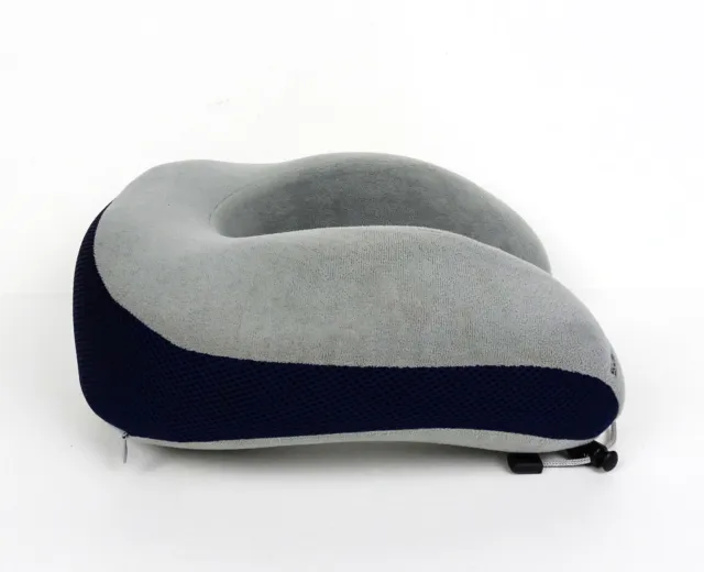Samsonite Memory Foam Neck Support Cushion Travel Pillow w Pocket Eye Mask Plugs 2