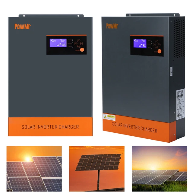 5.5KW HYBRID SOLAR Inverter MPPT 127A 230VAC 48VDC Pure Sine Wave ...