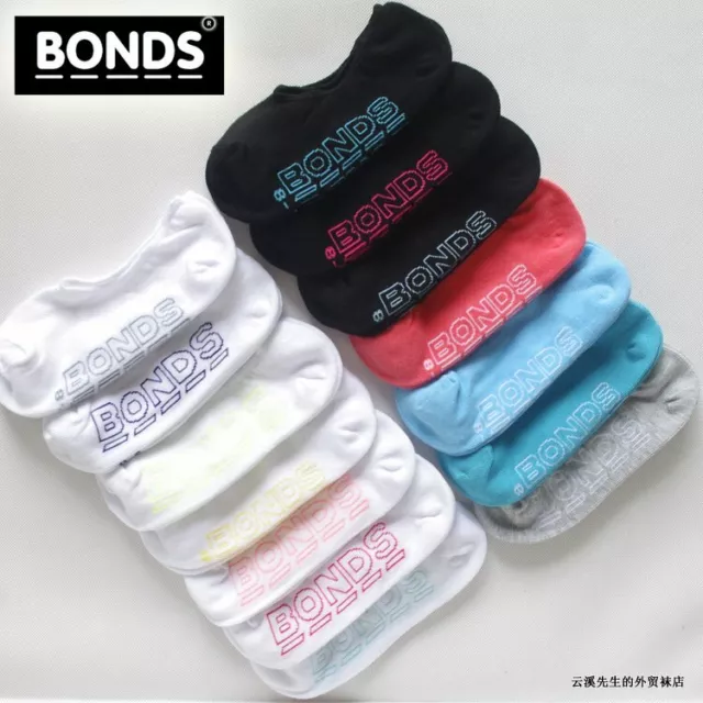 Bonds 10 Pairs Womens Heel Grip Non-Slip No Show Low Cut Socks size 3-8,8-11