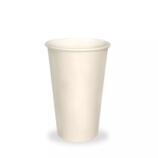 NEW White Single Wall Paper Coffee Cups - 80mm Top - 110mm - 10oz (300ml),