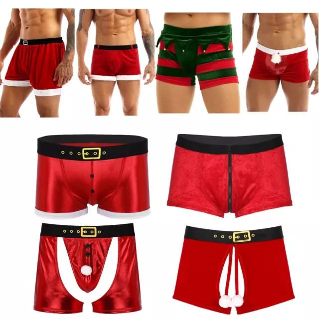 Herren Dessous Retroshorts Weihnachten Unterhose Lustig Boxershorts Geschenkidee