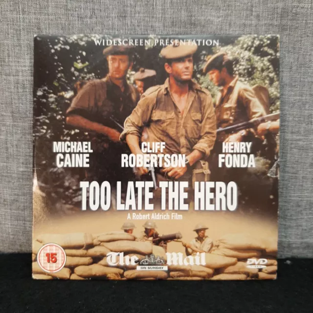 Too Late The Hero REGION 2 PROMO DVD Daily Mail Michael Caine Cliff Robertson