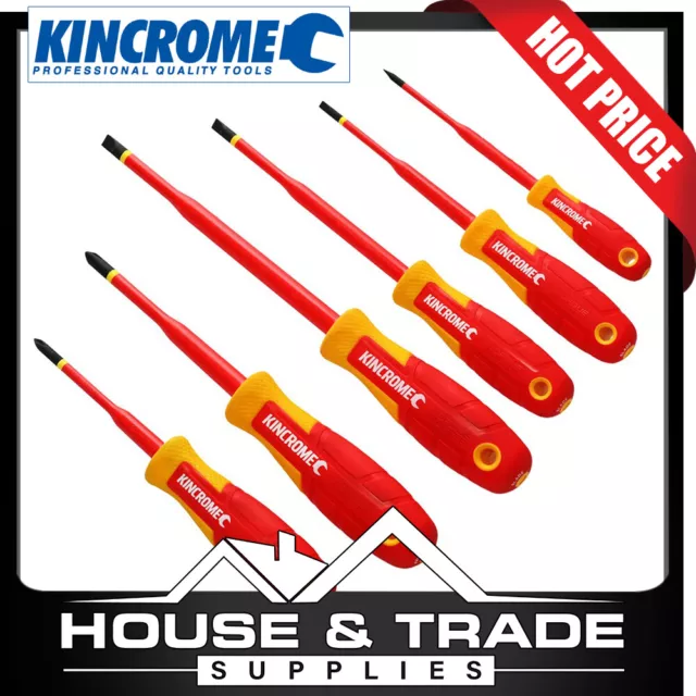 Kincrome Screwdriver Set 6 Piece VDE TORQUEMASTER K5618
