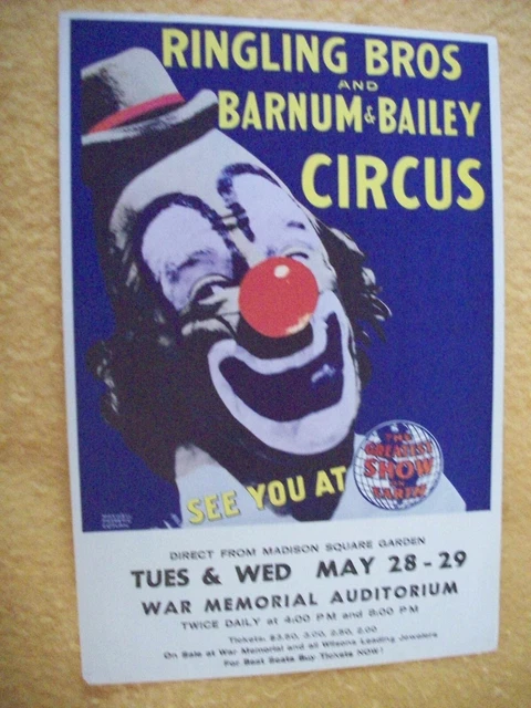 Circus-Ringling Bros. Barnum & Bailey - Mini Poster, Syracuse, Ny Circus-Ringling Bros. Barnum & Bailey - Mini Poster, Syracuse, Ny