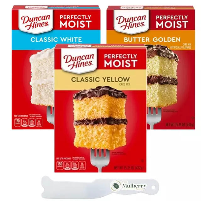 Cake Mix Baking Bundle With Duncan Hines Classic White - Classic Yellow - Butter