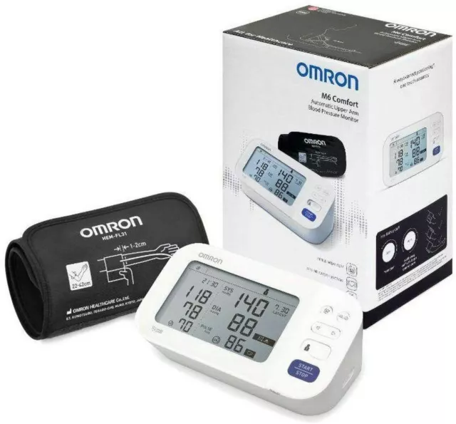 Omron M6 Comfort Digital Blood Pressure Monitor with Dual Sized Cuff HEM-7360-E