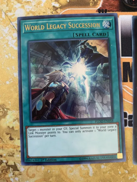 World Legacy Succession FLOD-EN058 Ultra Rare 1st Edition NM Yugioh