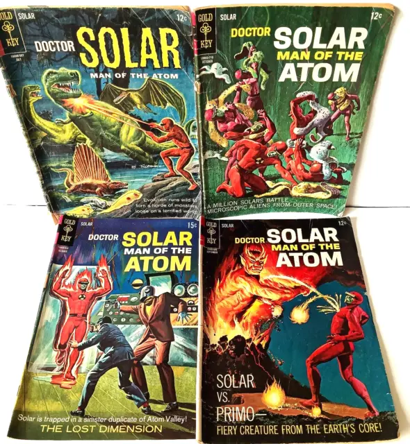 Silver Age Gold Key Doctor Solar Man of the Atom Comics Lot of 4