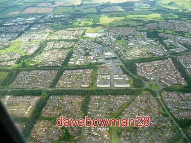Photo  Livingston From The Air A View Of The North-West Edge Of The Town Taken F