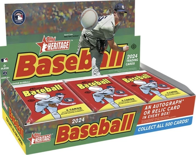 PARKER MEADOWS 2024 Topps Heritage Baseball 12 Hobby Box 1 Case Break