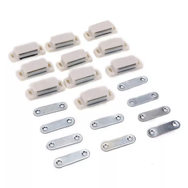 Reliable Magnetic Door Catch Secure your Cabinet and Cupboard Doors 10 Pack