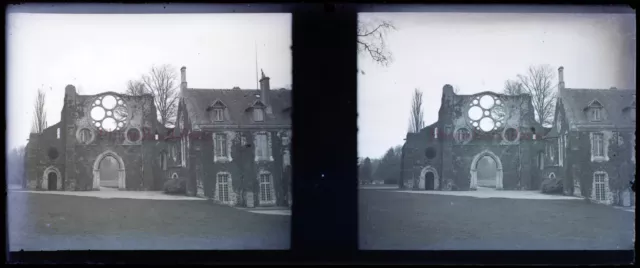 Frankreich Architektur Ruinen c1920 Foto Negative Stereo Platte Gläser VR22L14n