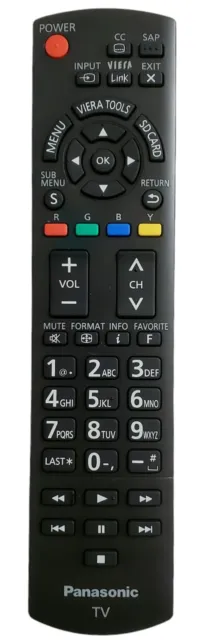 Panasonic TV Remote Control N2QAYB00570 Replacement Genuine OEM Excellent