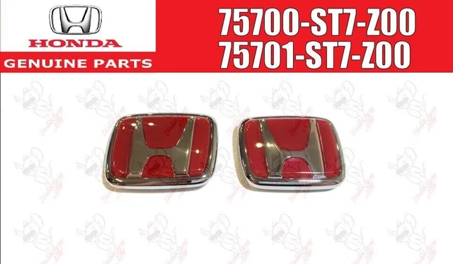 HONDA INTEGRA JDM DC2 FRONT + REAR RED BADGE KIT - GENUINE HONDA main image 1