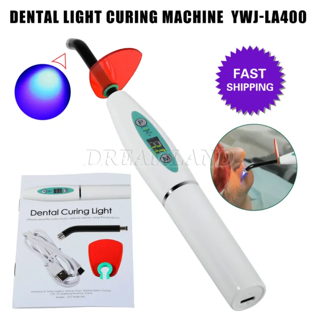 Dental Dentaire Lampe LED à photopolymériser Cordless Curing Light 1500mW 5W 2