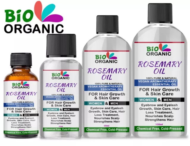 Rosemary Essential Oil 100% Pure Organic & Natural Aromatherapy Hair Growth Body