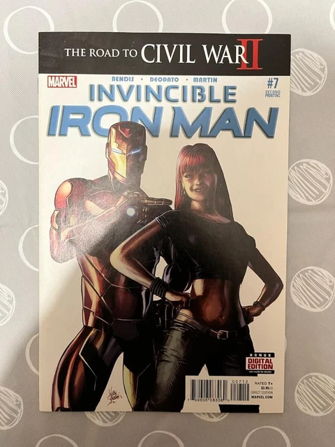 Invincible Iron Man 7 2nd Print 2016 1st cameo Riri Williams Ironheart MCU