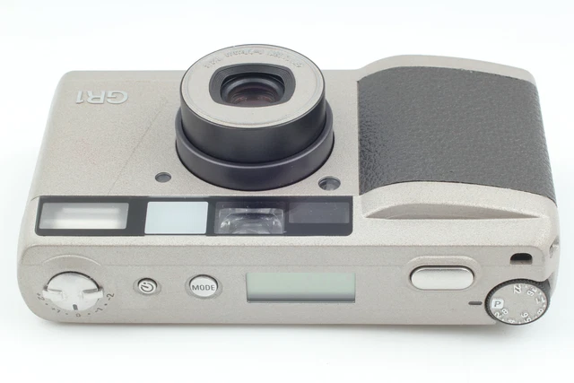 [Exc+5] READ Ricoh GR1 QD DATE Silver Point Shoot 35mm Film Camera From JAPAN 2
