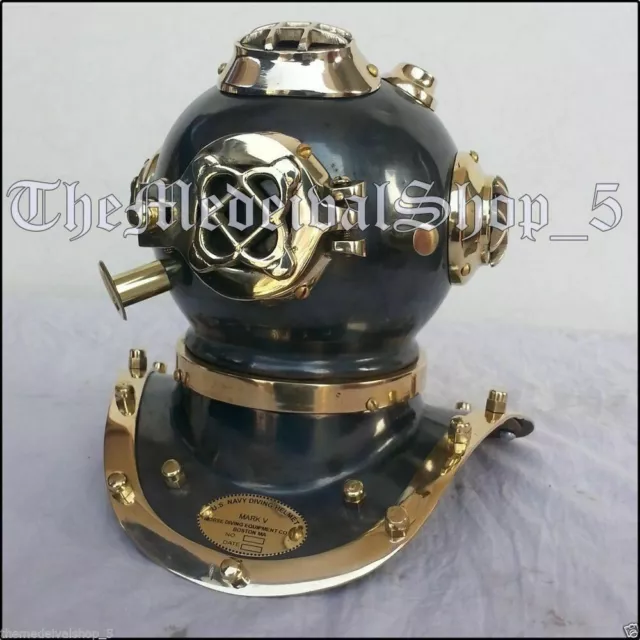 Diving Mini Divers Helmet 7 inch Vintage Deep Mark V U.S Navy Brass Scuba Gift