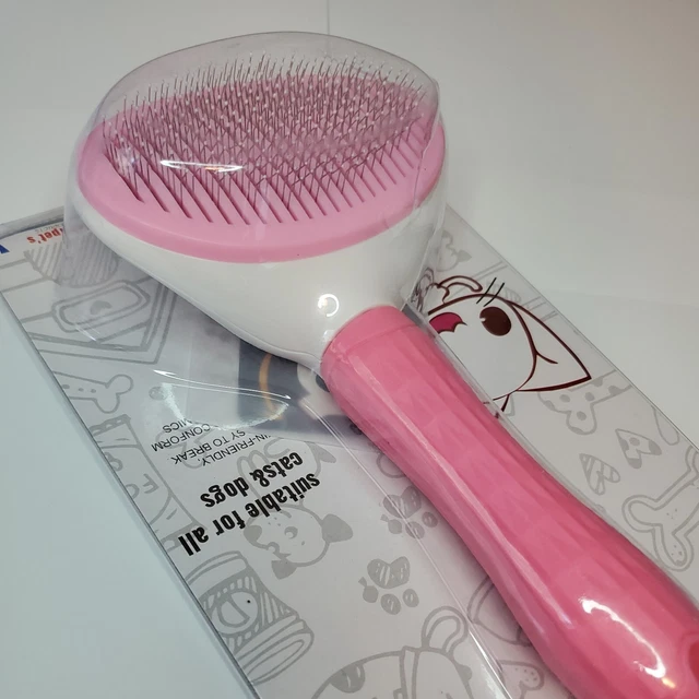 Dog Cat Pet Clean Grooming Self Cleaning Slicker Brush Massage Hair Remover Comb 7