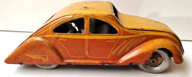 Jouet Ancien Voiture En Tole Ml M.l. Martinan Larnaude