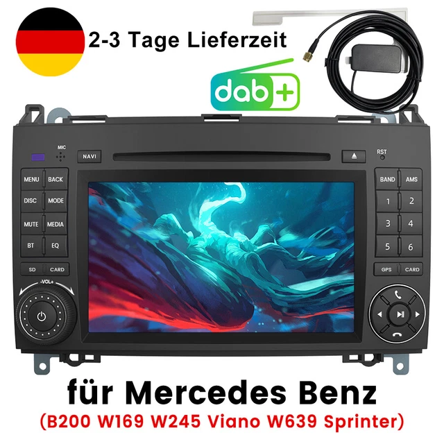 Autoradio Android 9 Pollici Per Mercedes Classe A/B/Vito/Sprinter - Wireless Carplay, 6GB+128GB, GPS, Telecamera Posteriore