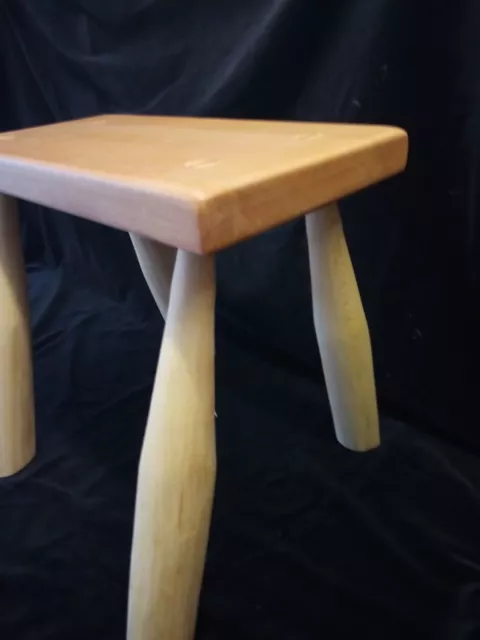 solid oak and ash milking stool. hand made solid oak stool.solid wood hand craft 3