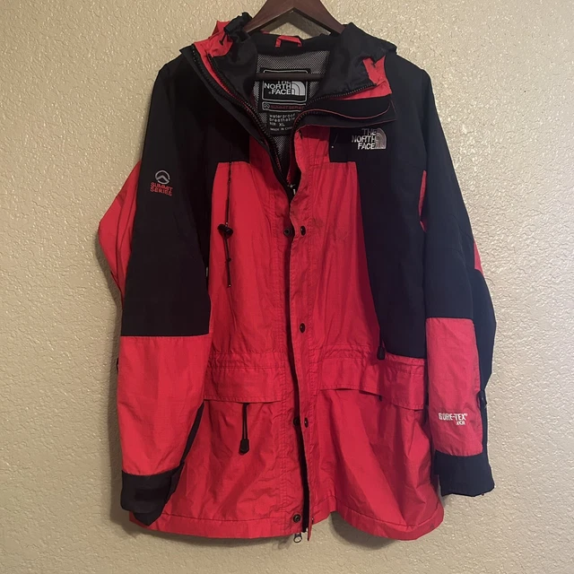 North Face Gore-Tex XCR Summit Series Red Mens Jacket Shell Size XL Vintage