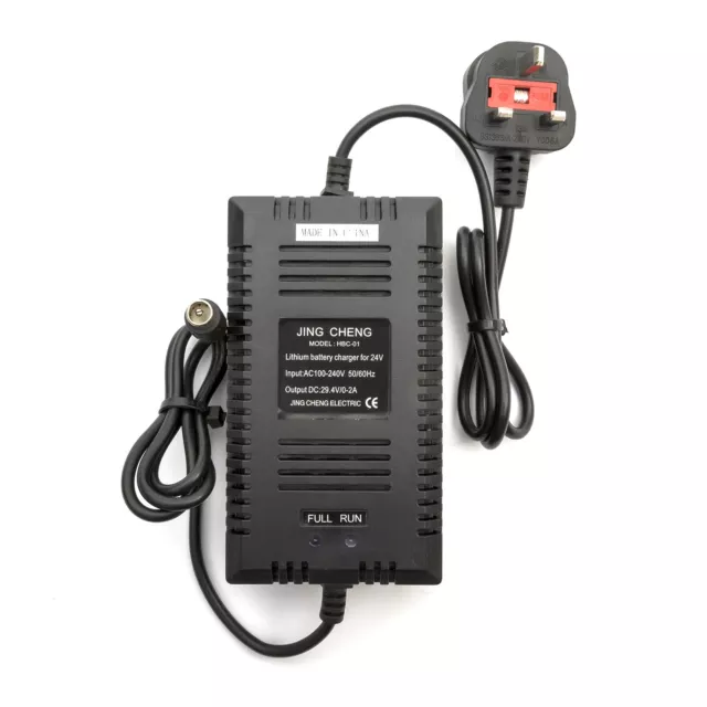 24v Lithium Battery Charger 0-2amp Electric Wheelchair 10amp & 15amp UK Plug