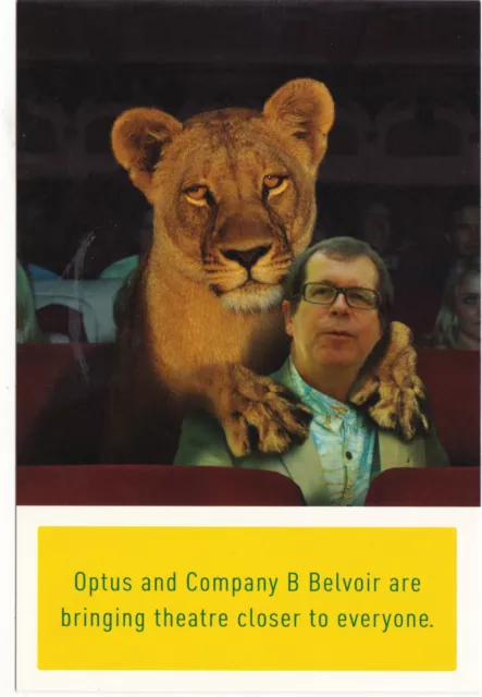 V14126 Australia Avant Card #14126 Optus Company B Belvior Lion postcard
