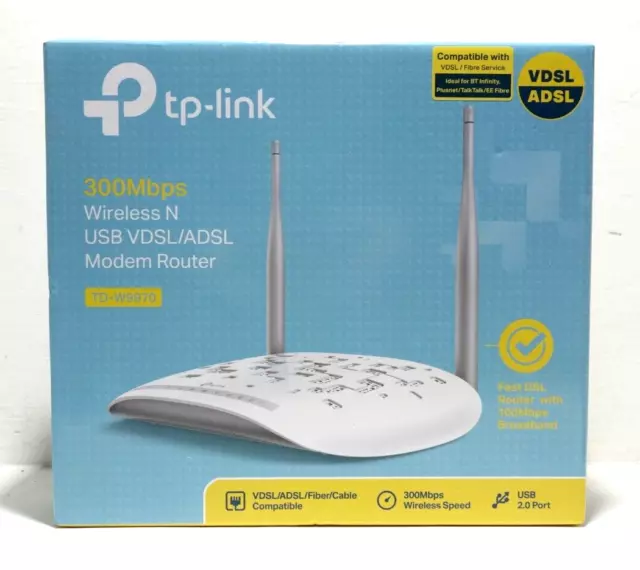 TP-Link TD-W9970  300Mbps Wireless Modem Router - Brand New