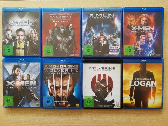 X-Men 1-7 + Wolverine 1-3 - Komplette Reihe inkl. Rogue Cut - 11x Blu-Ray