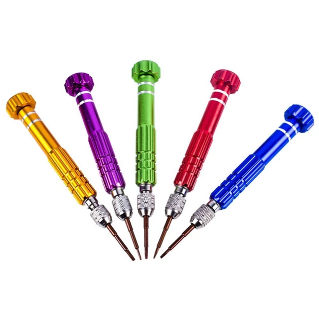 Compact and Portable 5 in 1 Screwdriver Set for Mobile Phone and Watch Repair