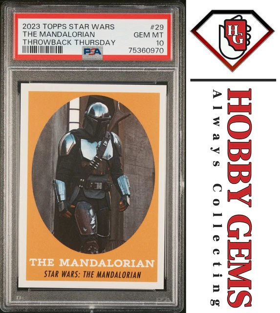 THE MANDALORIAN PSA 10 2023 Topps Star Wars Throwback Thursday TBT #29 C3